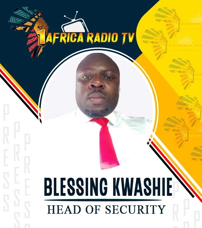 Bless Kwashie, Head of Security at 1Africa Radio TV